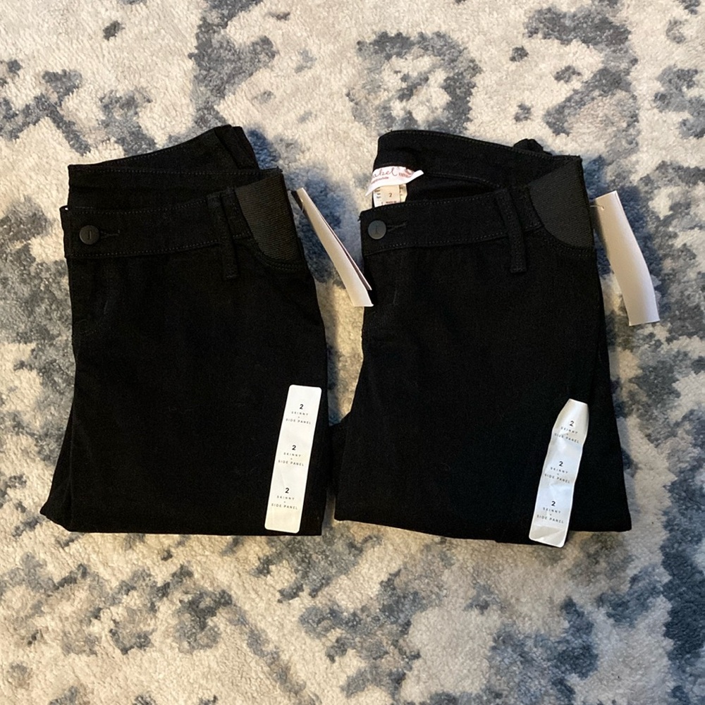 Ingrid and Isabel Black Maternity Skinny Pants